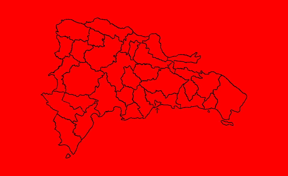 mapa de república dominicana